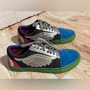Vans Marvel Men's Sneakers in Blue, Silver, and Green